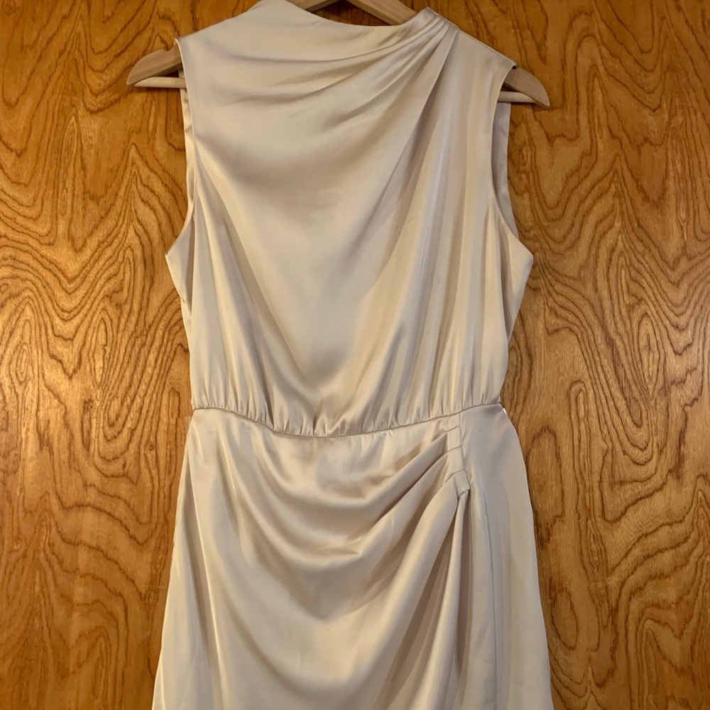 Abercrombie & Fitch Cream Draped Mini Dress
